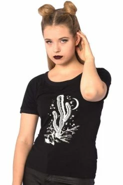 Banned Cosmic Cactus Raglan Top -Cheap GOTHIC DRESSES Store cosmic cactus raglan top banned 3 300x