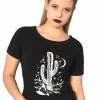 Banned Cosmic Cactus Raglan Top