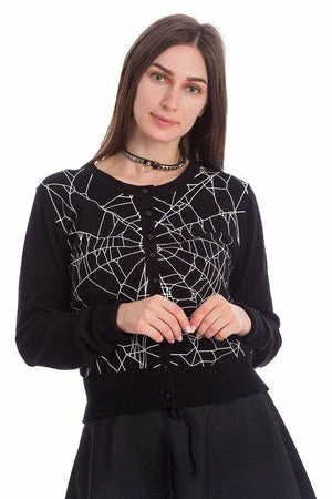 Cheap GOTHIC DRESSES Store -Cheap GOTHIC DRESSES Store creepy spider cardigan