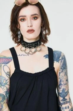 Jawbreaker Crepe Fashion Top -Cheap GOTHIC DRESSES Store crepe fashion top jawbreaker 5 300x