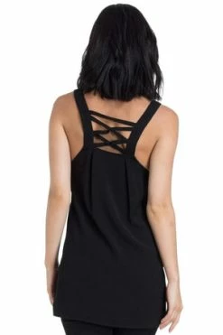 Jawbreaker Crepe Fashion Top -Cheap GOTHIC DRESSES Store crepe fashion top jawbreaker 7 300x