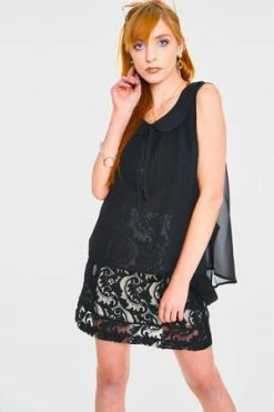 Jawbreaker Dark Chiffon Top 9 Jawbreaker Dark Chiffon Top -Cheap GOTHIC DRESSES Store dark chiffon top jawbreaker 4 300x