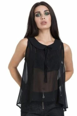 Jawbreaker Dark Chiffon Top 10 Jawbreaker Dark Chiffon Top -Cheap GOTHIC DRESSES Store dark chiffon top jawbreaker 5 300x