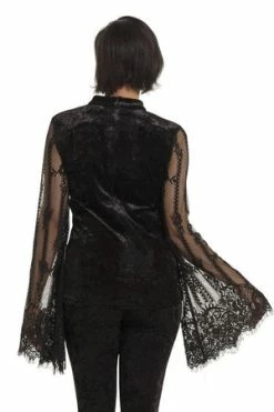 Jawbreaker Dark Elven Velvet Top -Cheap GOTHIC DRESSES Store dark elven velvet top jawbreaker 6 300x