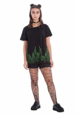 Banned Dark Flame Top -Cheap GOTHIC DRESSES Store dark flame top banned 3 300x