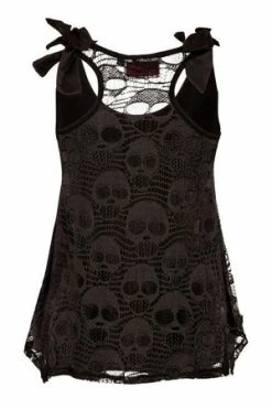 Jawbreaker Deathclock Top - Grey Or Black -Cheap GOTHIC DRESSES Store deathclock top grey or black jawbreaker 11 300x