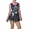 Dr Faust Disturbed Print Celestial Black Mini Dress - Aurora