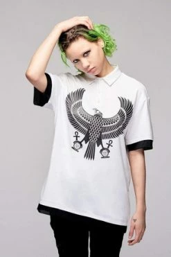 Long Clothing Eagle Polo Shirt – Unisex -Cheap GOTHIC DRESSES Store eagle polo shirt unisex long clothing 4 300x