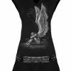 Spiral Enslaved Angel - Stud Waist Mini Dress Black