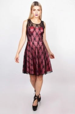 Jawbreaker Fire Edge Lace Dress -Cheap GOTHIC DRESSES Store fire edge lace dress jawbreaker 4 300x