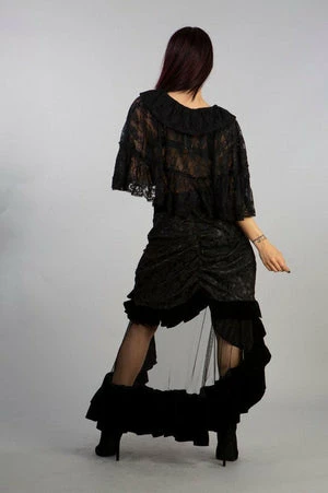 Burleska Francesca Gothic Bolero In Black Lace 2 Burleska Francesca Gothic Bolero In Black Lace - Image 2