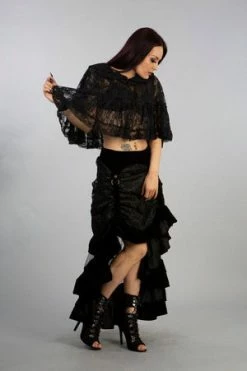 Burleska Francesca Gothic Bolero In Black Lace 7 Burleska Francesca Gothic Bolero In Black Lace -Cheap GOTHIC DRESSES Store francesca gothic bolero in black lace burleska 3 300x