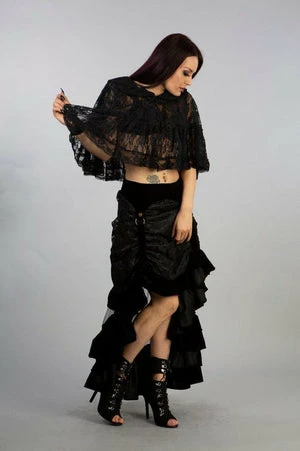 Burleska Francesca Gothic Bolero In Black Lace 3 Burleska Francesca Gothic Bolero In Black Lace - Image 3