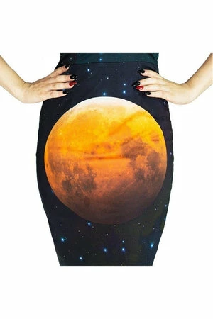 Dr Faust Full Blood Moon Night Sky Midi Dress - Amaris 3 Dr Faust Full Blood Moon Night Sky Midi Dress - Amaris - Image 3