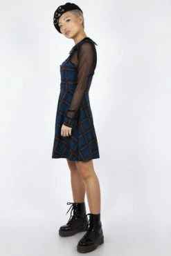 Jawbreaker Get Fluid Plaid Overall Dress -Cheap GOTHIC DRESSES Store get fluid plaid overall dress jawbreaker 5 300x