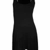 Spiral Gothic Elegance - Goth Bottom Camisole Dress Black