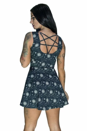 Dr Faust Gothic Ouija Board Mini Dress - Esme 2 Dr Faust Gothic Ouija Board Mini Dress - Esme - Image 2