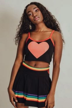 Jawbreaker Heart Throb Crop Top -Cheap GOTHIC DRESSES Store heart throb crop top jawbreaker 5 300x