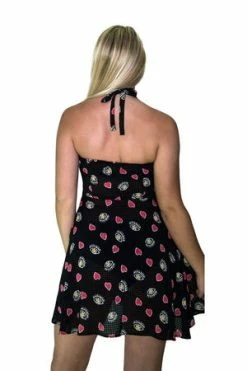 Dr Faust Hearts And Eyes Cute Black Sheer Mini Dress - Alexis -Cheap GOTHIC DRESSES Store hearts and eyes cute black sheer mini dress alexis dr faust 4 300x