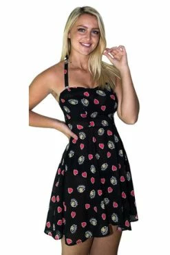 Dr Faust Hearts And Eyes Cute Black Sheer Mini Dress - Alexis -Cheap GOTHIC DRESSES Store hearts and eyes cute black sheer mini dress alexis dr faust 5 300x