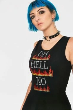 Jawbreaker HELLO NO Skater DRESS -Cheap GOTHIC DRESSES Store hello no skater dress jawbreaker 4 300x