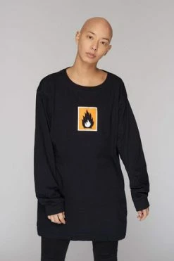 Long Clothing Highly Flammable Long Sleeve T-Shirt - Unisex -Cheap GOTHIC DRESSES Store highly flammable long sleeve t shirt unisex long clothing 7 300x
