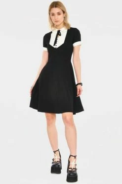 Jawbreaker In A Mood Tie Neck Dress -Cheap GOTHIC DRESSES Store in a mood tie neck dress dra 9011 03.858 300x