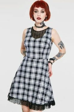 Jawbreaker It's A Picnic Lace Trim Skater Dress