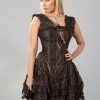 Burleska Jasmin Corset Dress In King Brocade
