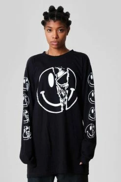 Long Clothing Killer Smiley - Long Sleeve - Unisex -Cheap GOTHIC DRESSES Store killer smiley long sleeve unisex long clothing 6 300x