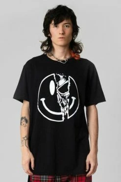 Long Clothing Killer Smiley - T-shirt - Unisex -Cheap GOTHIC DRESSES Store killer smiley t shirt unisex long clothing 6 300x