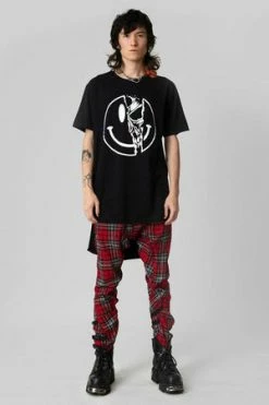 Long Clothing Killer Smiley - T-shirt - Unisex -Cheap GOTHIC DRESSES Store killer smiley t shirt unisex long clothing 8 300x