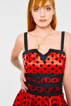 Jawbreaker Ladybird Polkadot Flare Dress 8 Jawbreaker Ladybird Polkadot Flare Dress -Cheap GOTHIC DRESSES Store ladybird polkadot flare dress jawbreaker 4 300x