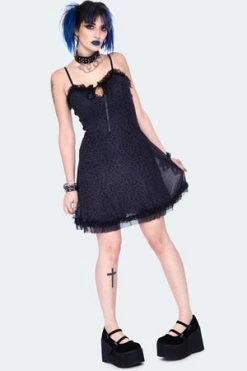 Jawbreaker Leopard Mesh Baby Doll Dress -Cheap GOTHIC DRESSES Store leopard mesh baby doll dress dra 9575 01.1434 300x
