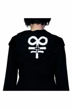 Dr Faust Leviathan Cross Hooded Black Mini Dress - Melany 6 Dr Faust Leviathan Cross Hooded Black Mini Dress - Melany -Cheap GOTHIC DRESSES Store leviathan cross hooded black mini dress melany dr faust 3 300x