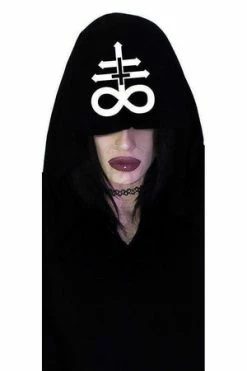 Dr Faust Leviathan Cross Hooded Black Mini Dress - Melany 7 Dr Faust Leviathan Cross Hooded Black Mini Dress - Melany -Cheap GOTHIC DRESSES Store leviathan cross hooded black mini dress melany dr faust 4 300x