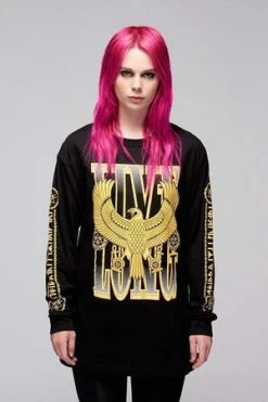 Long Clothing Live Long Eagle Unisex Long Sleeve T-Shirt -Cheap GOTHIC DRESSES Store live long eagle unisex long sleeve t shirt long clothing 5 300x