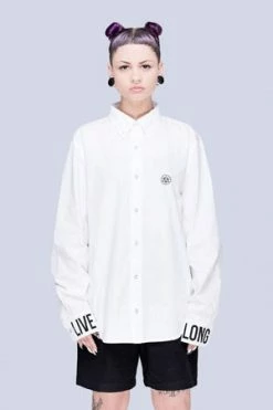 Long Clothing Live Long White Shirt - Unisex