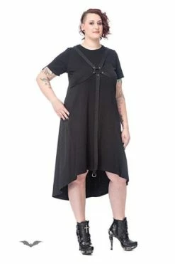 Queen Of Darkness Long Dress With Rings And Bondage -Cheap GOTHIC DRESSES Store long dress with rings and bondage queen of darkness 3 300x