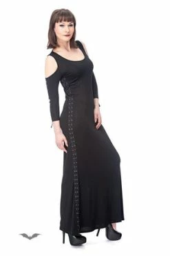 Queen Of Darkness Long Shoulder-Free Dress -Cheap GOTHIC DRESSES Store long shoulder free dress queen of darkness 3 300x