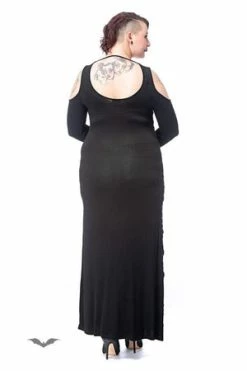 Queen Of Darkness Long Shoulder-Free Dress -Cheap GOTHIC DRESSES Store long shoulder free dress queen of darkness 6 300x