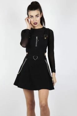 Jawbreaker Love Me Right Dungaree Style Dress -Cheap GOTHIC DRESSES Store love me right dungaree style dress jawbreaker 4 300x