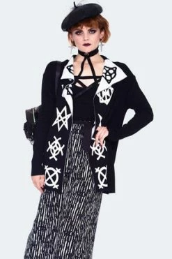 Jawbreaker Magic Symbols Reverse Cardigan -Cheap GOTHIC DRESSES Store magic symbols reverse cardigan caa 3650 04.1168 300x