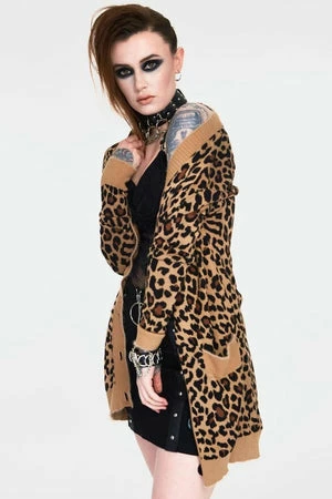 Jawbreaker Maneater Leopard Print Oversized Cardigan 1 Jawbreaker Maneater Leopard Print Oversized Cardigan