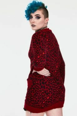 Jawbreaker Maneater Leopard Print Oversized Cardigan 16 Jawbreaker Maneater Leopard Print Oversized Cardigan -Cheap GOTHIC DRESSES Store maneater red leopard print oversized cardigan caa 3550 05.963 300x