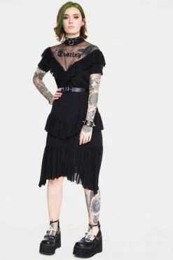 Jawbreaker Meet Your Destiny Decadent Frill Dress -Cheap GOTHIC DRESSES Store meet your destiny decadent frill dress jawbreaker 3 300x
