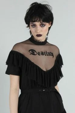 Jawbreaker Meet Your Destiny Decadent Frill Dress -Cheap GOTHIC DRESSES Store meet your destiny decadent frill dress jawbreaker 8 300x