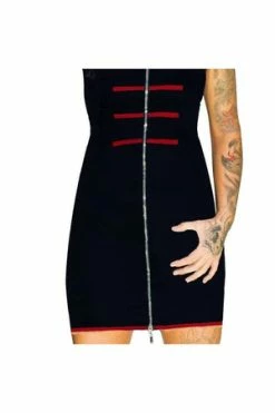 Dr Faust Military Bodycon Black Mini Dress - Armee -Cheap GOTHIC DRESSES Store military bodycon black mini dress armee dr faust 3 300x