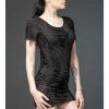Queen Of Darkness Mini Dress With Fringes