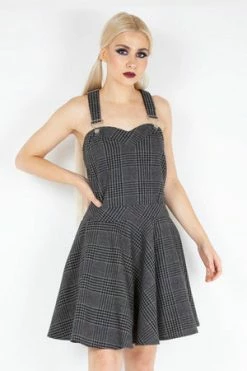 Jawbreaker Miss Morbid Tartan Overall Dress -Cheap GOTHIC DRESSES Store miss morbid tartan overall dress jawbreaker 5 300x